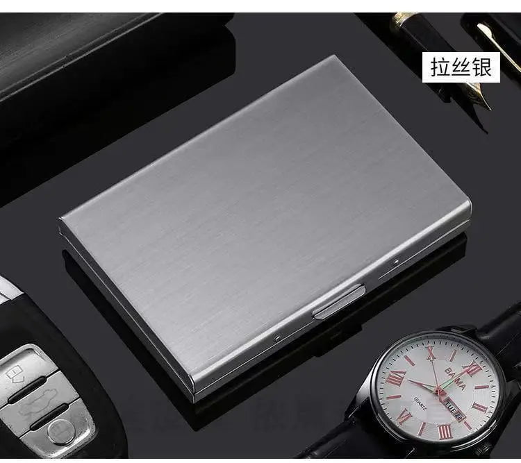 Storazone 10 Slots Stainless Credit Card Holder Men Slim Anti RFID Travel ID Cardholder Debit Box Women Wallet Metal Case Porte Carte