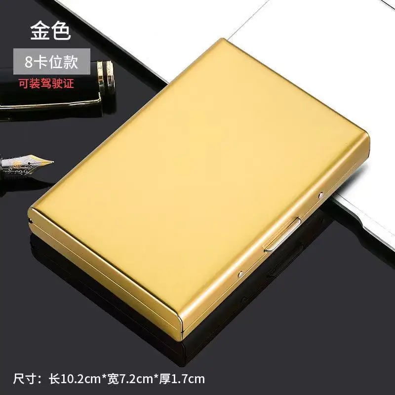 Storazone 10 Slots Stainless Credit Card Holder Men Slim Anti RFID Travel ID Cardholder Debit Box Women Wallet Metal Case Porte Carte