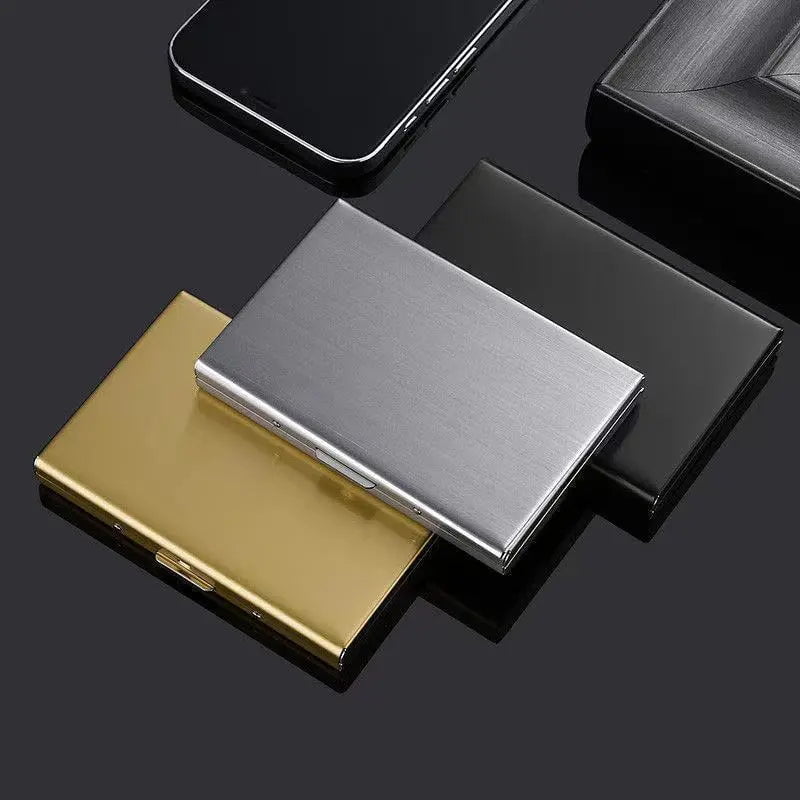 Storazone 10 Slots Stainless Credit Card Holder Men Slim Anti RFID Travel ID Cardholder Debit Box Women Wallet Metal Case Porte Carte