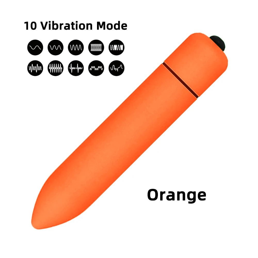 Storazone 10 Speed Orange / CHINA 10 Speed Vibration Clit Stimulation Adult Sex Toy Vibrating Jump Love Egg Mini Bullet G Spot Vagina Vibrator for Women Female