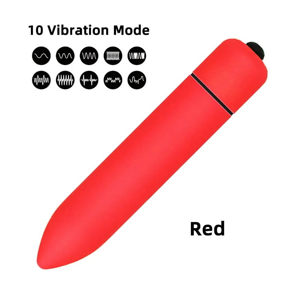 Storazone 10 Speed Red / CHINA 10 Speed Vibration Clit Stimulation Adult Sex Toy Vibrating Jump Love Egg Mini Bullet G Spot Vagina Vibrator for Women Female