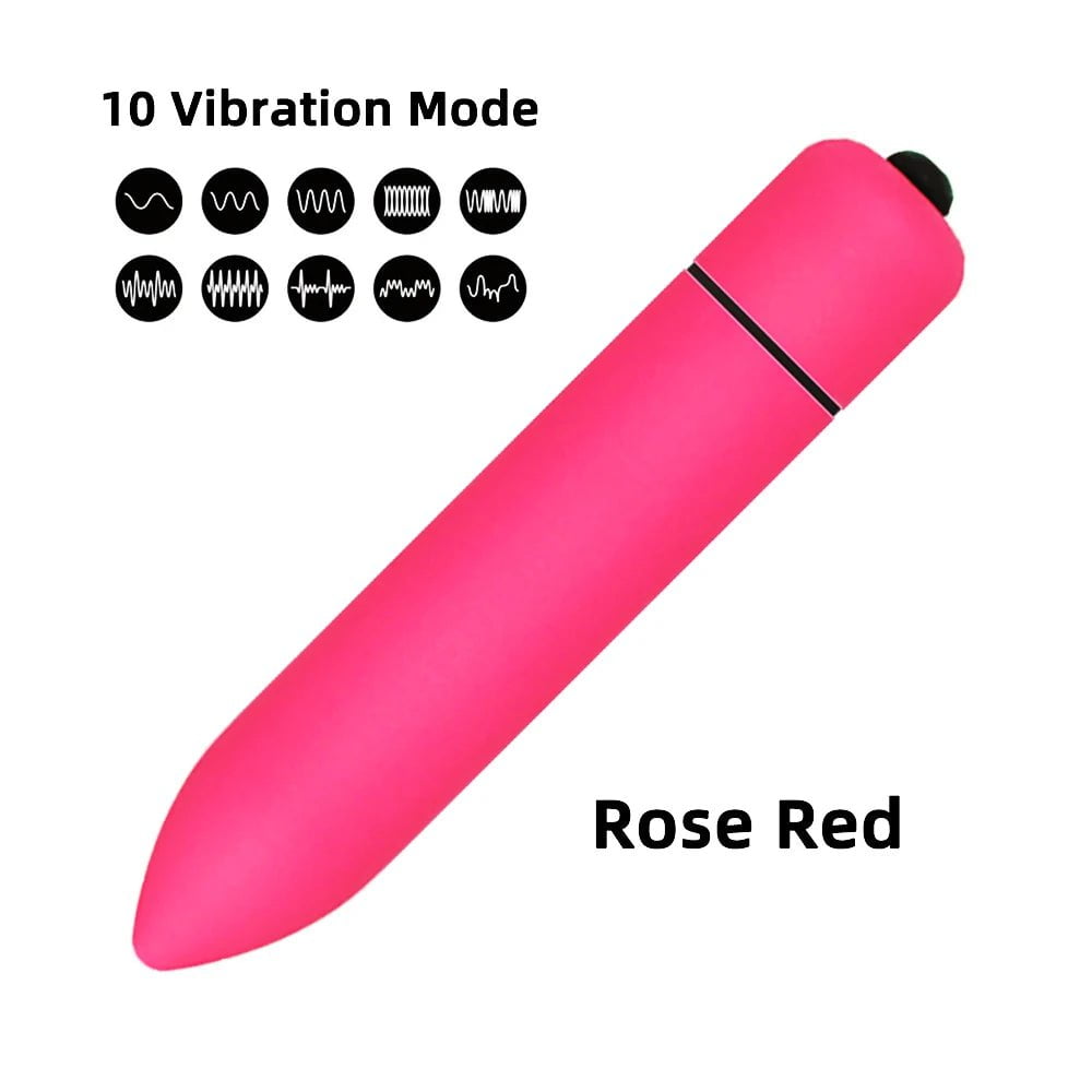 Storazone 10 Speed Rose Red / CHINA 10 Speed Vibration Clit Stimulation Adult Sex Toy Vibrating Jump Love Egg Mini Bullet G Spot Vagina Vibrator for Women Female