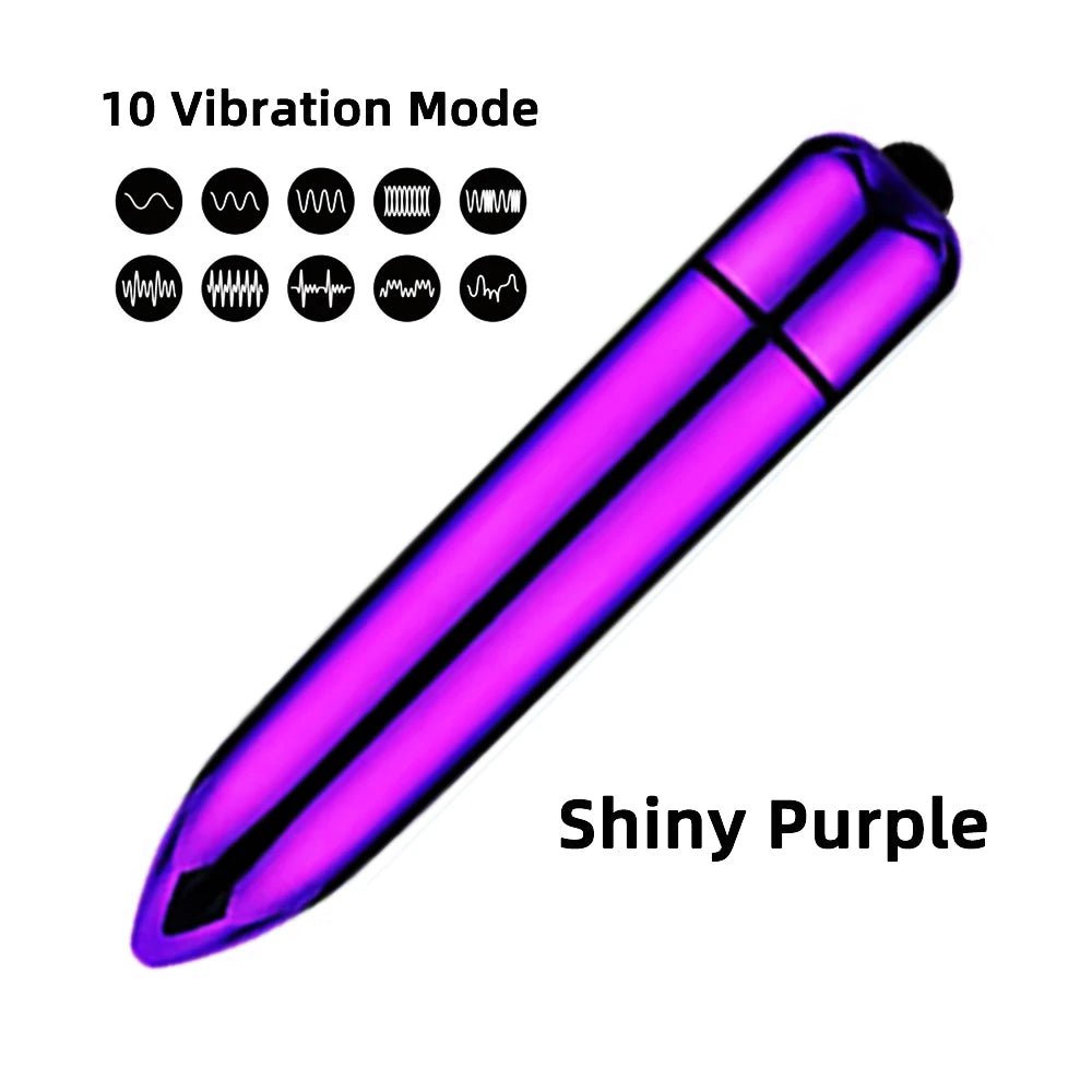 Storazone 10 Speed ShinyPurple / CHINA 10 Speed Vibration Clit Stimulation Adult Sex Toy Vibrating Jump Love Egg Mini Bullet G Spot Vagina Vibrator for Women Female