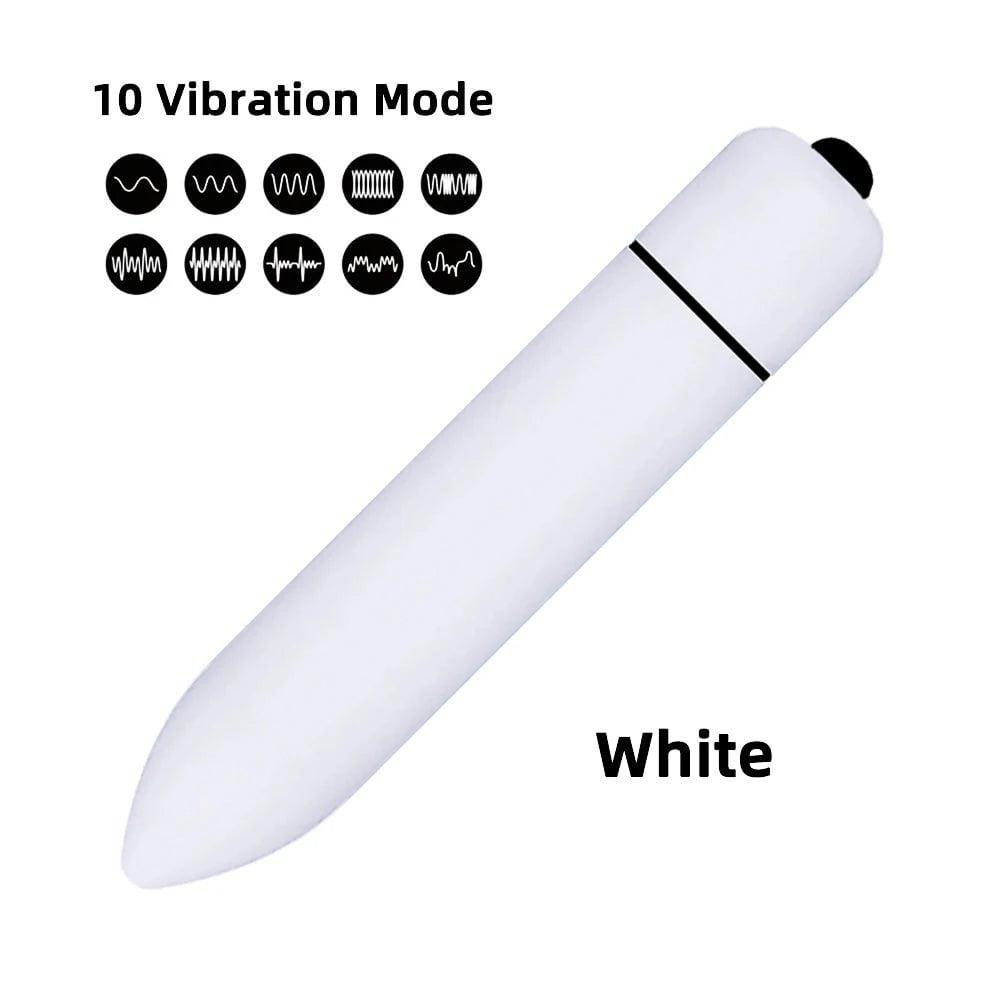 Storazone 10 Speed White / CHINA 10 Speed Vibration Clit Stimulation Adult Sex Toy Vibrating Jump Love Egg Mini Bullet G Spot Vagina Vibrator for Women Female