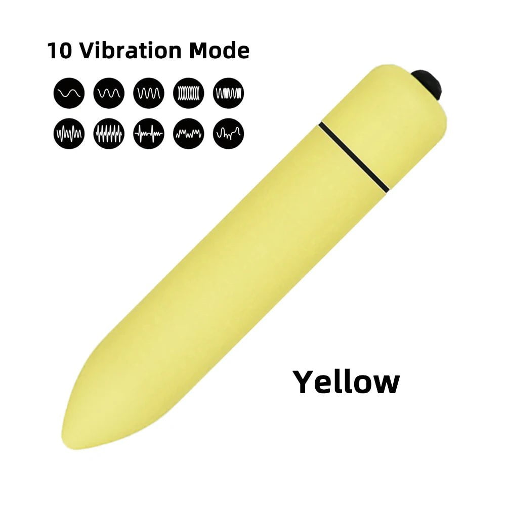 Storazone 10 Speed Yellow / CHINA 10 Speed Vibration Clit Stimulation Adult Sex Toy Vibrating Jump Love Egg Mini Bullet G Spot Vagina Vibrator for Women Female