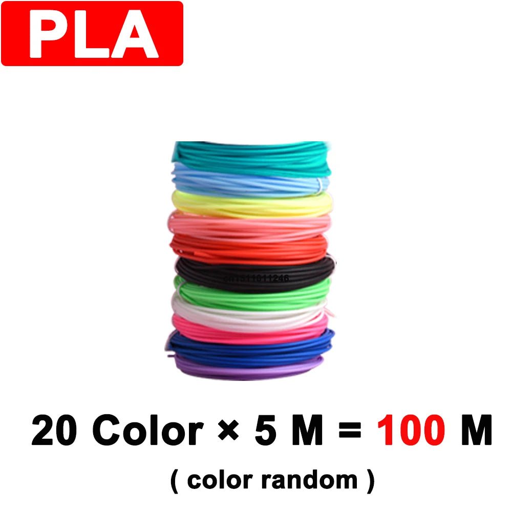 Storazone 100M PLA only / PLA Filagment 3D Pen for Children 3D Drawing Printing Pen with LCD Screen Compatible PLA Filament Toys for Kids Christmas Birthday Gift