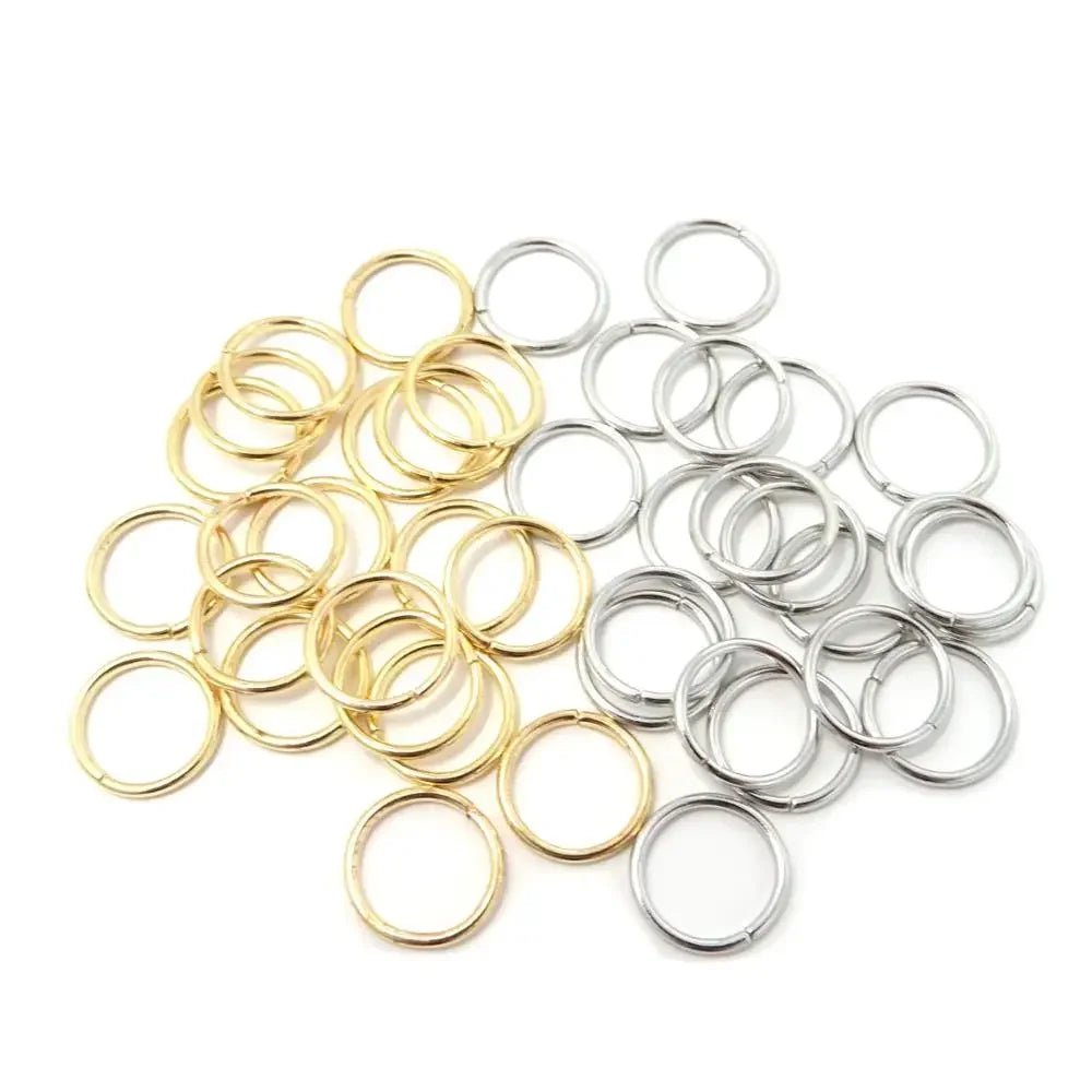Storazone 100pcs 14mm Hair Braid Rings Accessories Clips for Women and Girls Dreadlocks Beads Set Color Gold and Sliver
