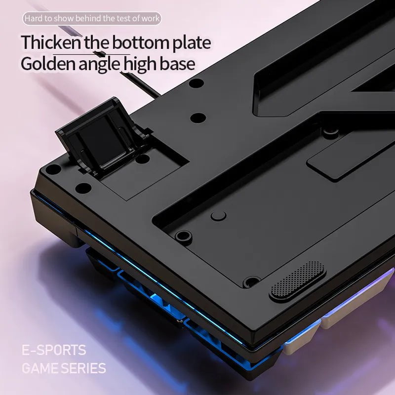 Storazone 104 Keys Gaming Keyboard Wired Keyboard Color Matching Backlit Mechanical Feel Computer E-sports Peripherals for Desktop Laptop