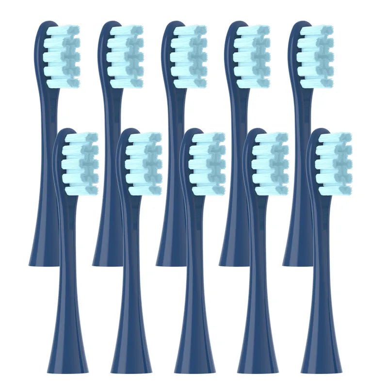 Storazone 10pcs Blue 10pcs Replacement Heads For Oclean Flow/X/ X PRO/ Z1/ F1/ One/ Air 2 /SE Brush Heads Soft DuPont Sonic Toothbrush Vacuum Bristle