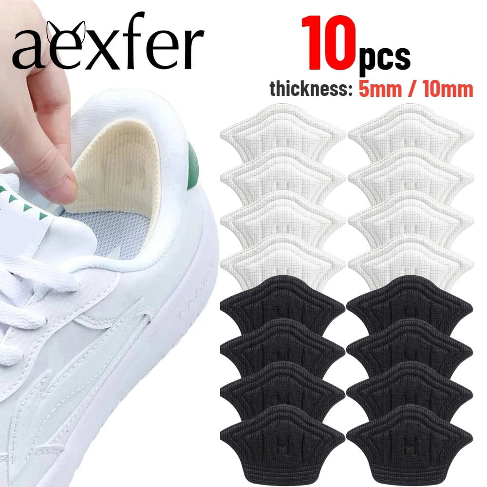 Storazone 10pcs/set Insoles for Shoes Patch Heel Pads for Sport Shoes Adjustable Size Feet Pad Insole Heel Protector Back Sticker