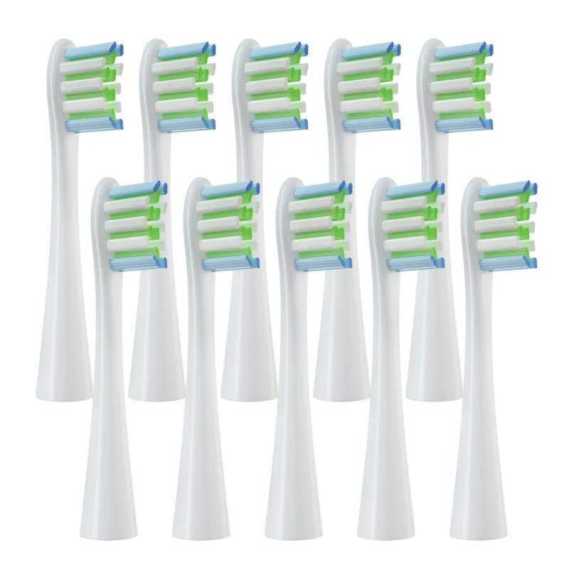 Storazone 10pcs White 10pcs Replacement Heads For Oclean Flow/X/ X PRO/ Z1/ F1/ One/ Air 2 /SE Brush Heads Soft DuPont Sonic Toothbrush Vacuum Bristle