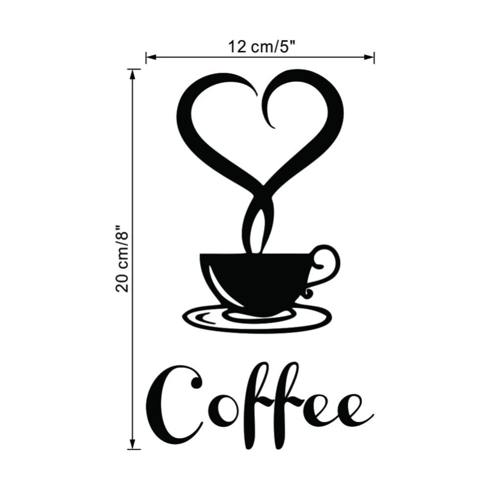 Storazone 11 9 styles Coffee Wall Stickers for Kitchen Decorative Stickers Vinyl Wall Decals DIY Stickers Home Decor Dining Room Shop Bar