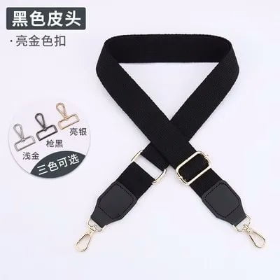 Storazone 11 / Gold buckle Nylon Shoulder Bag Strap Wide Spare Bag Strap Pure Color Women's Nylon Messenger Bag Accessories Bag Straps