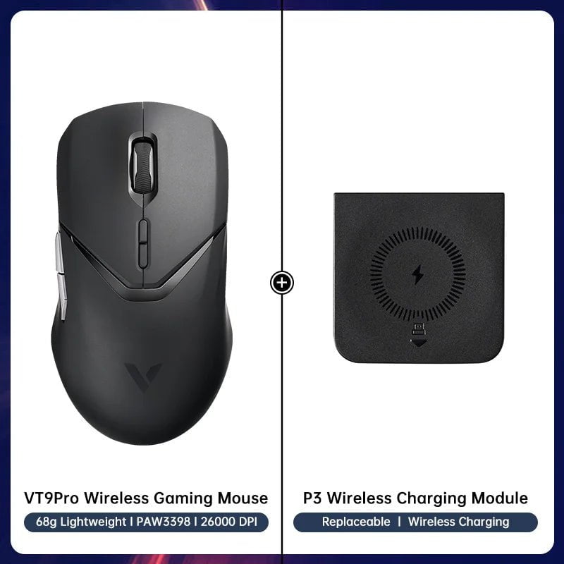 Storazone 11 Rapoo VT9PRO Wireless Gaming Mouse Esports Grade 68g Ultra-Light 26000DPI 8 Buttons Optical PAW3398 Computer Mouse For Laptop PC