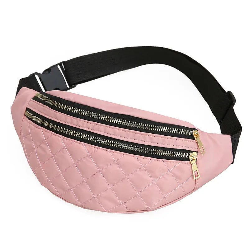 Storazone 11 Waist Bags for Women Oxford Leisure Color Waist Bag Shoulder Crossbody Chest Bags Handbags All-match Messenger Belt Bags