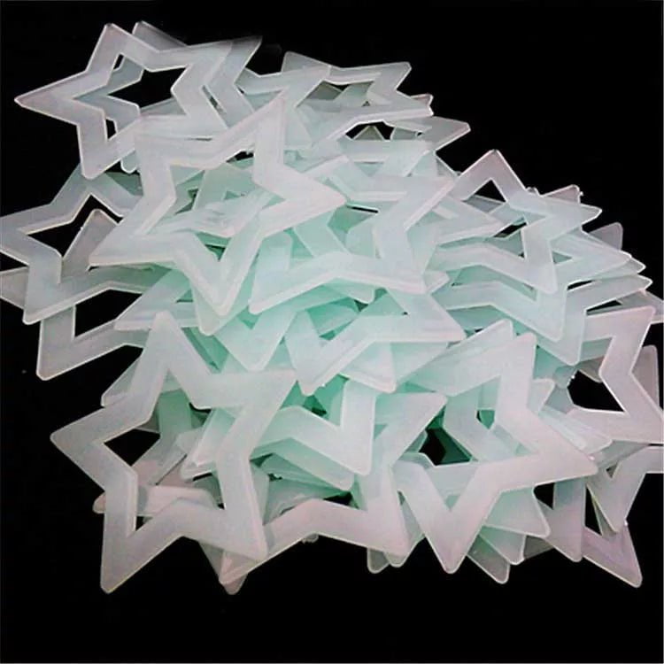 Storazone 12 50pcs 3D Stars Glow In The Dark Wall Stickers Luminous Fluorescent Wall Stickers For Kids Baby Room Bedroom Ceiling Home Decor