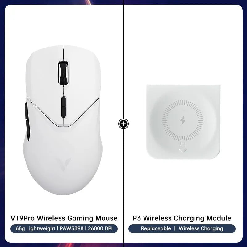 Storazone 12 Rapoo VT9PRO Wireless Gaming Mouse Esports Grade 68g Ultra-Light 26000DPI 8 Buttons Optical PAW3398 Computer Mouse For Laptop PC