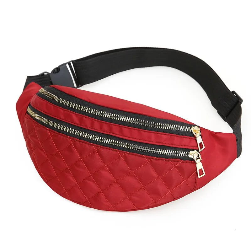 Storazone 12 Waist Bags for Women Oxford Leisure Color Waist Bag Shoulder Crossbody Chest Bags Handbags All-match Messenger Belt Bags