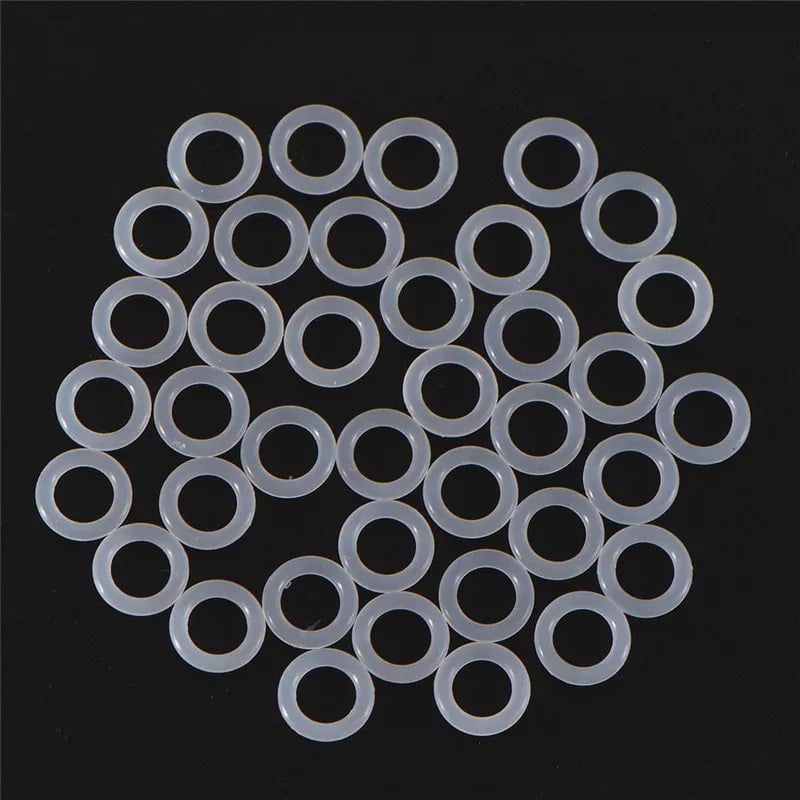 Storazone 120pcs 120pcs/bag  Rubber O Ring Keyboard Switch Dampeners Keyboards Accessories White For Keyboard Dampers Keycap O Ring Replace Part