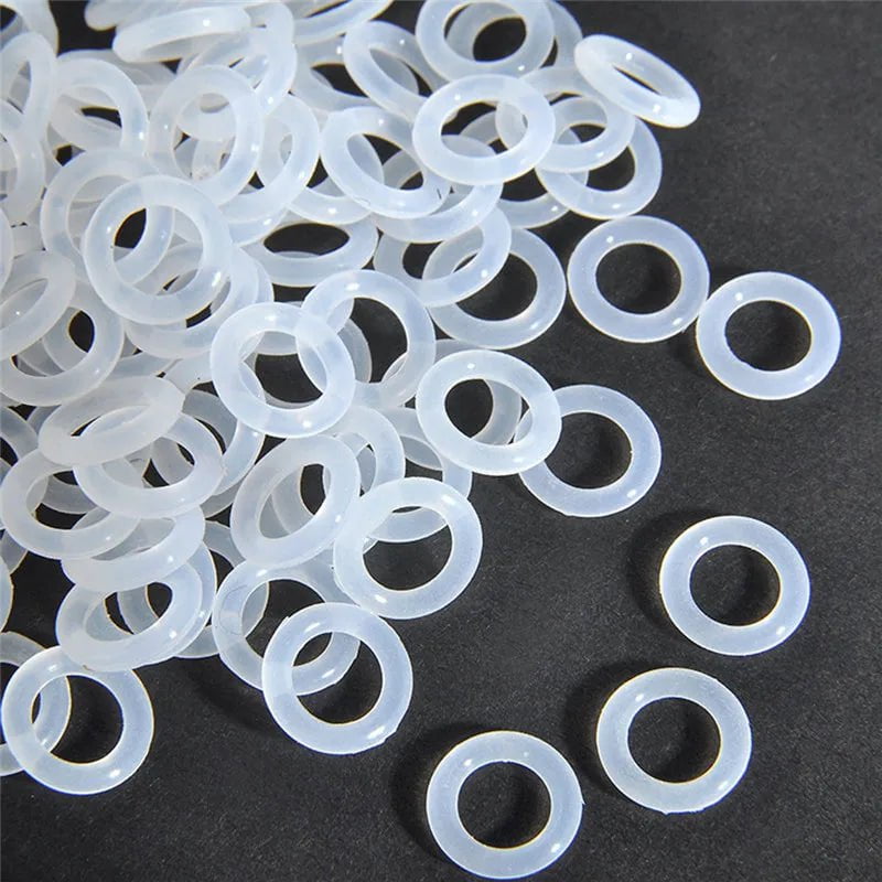 Storazone 120pcs 120pcs/bag  Rubber O Ring Keyboard Switch Dampeners Keyboards Accessories White For Keyboard Dampers Keycap O Ring Replace Part