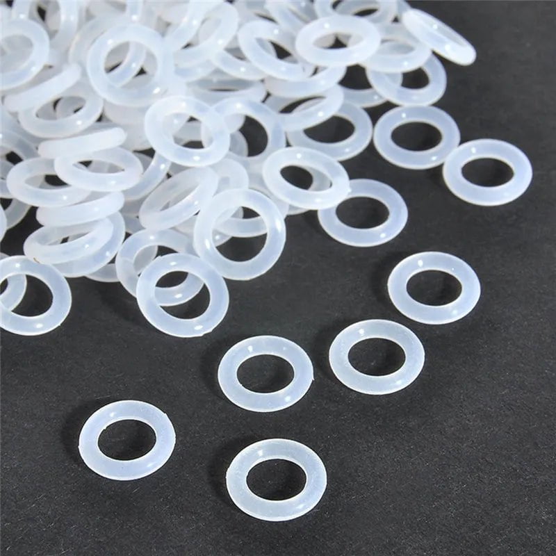 Storazone 120pcs 120pcs/bag  Rubber O Ring Keyboard Switch Dampeners Keyboards Accessories White For Keyboard Dampers Keycap O Ring Replace Part