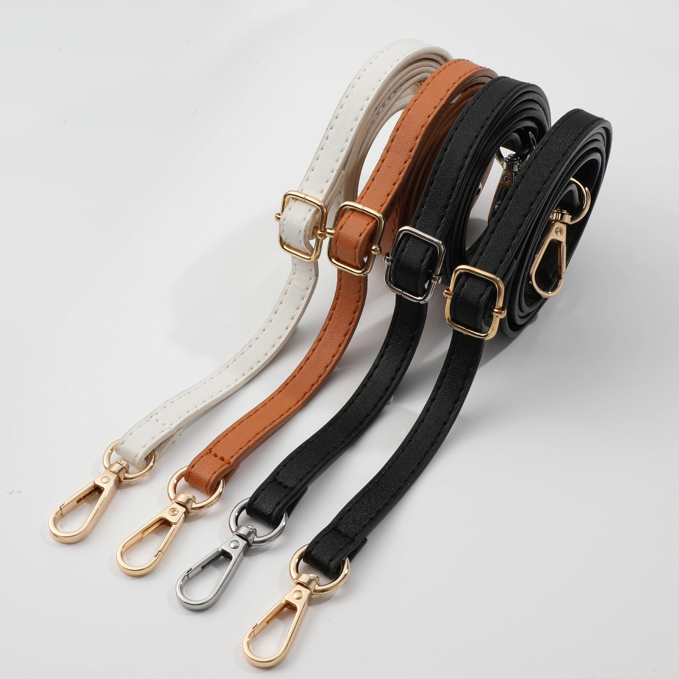 Storazone 125CM Long PU Leather Bag Strap Accessories for handbags 1.2CM Wide Shoulder Bag Strap For crossbody Replacement Strap For Bags