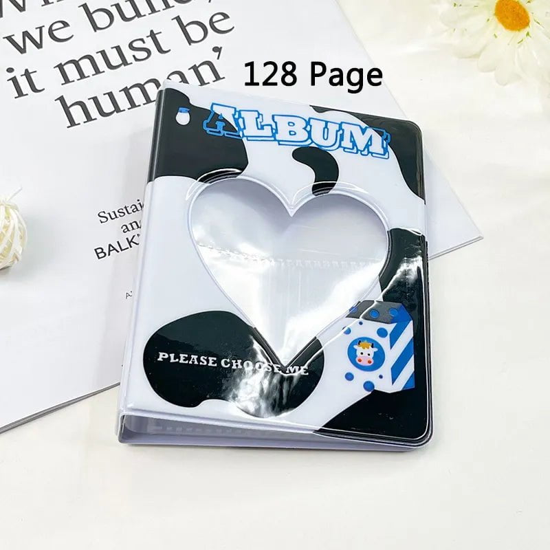 Storazone 128 Page Milk 36/64/128 Pockets Mini Photo Album Cartoon Album Photo Photocard Holder Book Collect Kpop Album De Fotos Kpop Photocard Binder