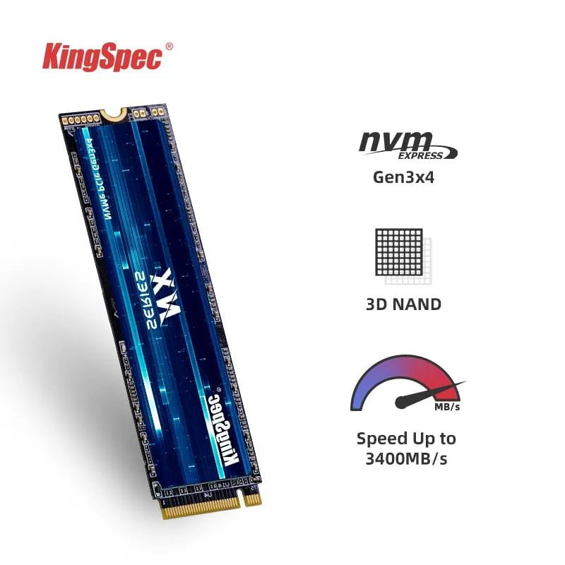 Storazone 128GB KingSpec SSD M2 NVME 512GB 256GB 1TB Ssd M.2 2280 PCIe 3.0 Internal Solid State Drive for Laptop