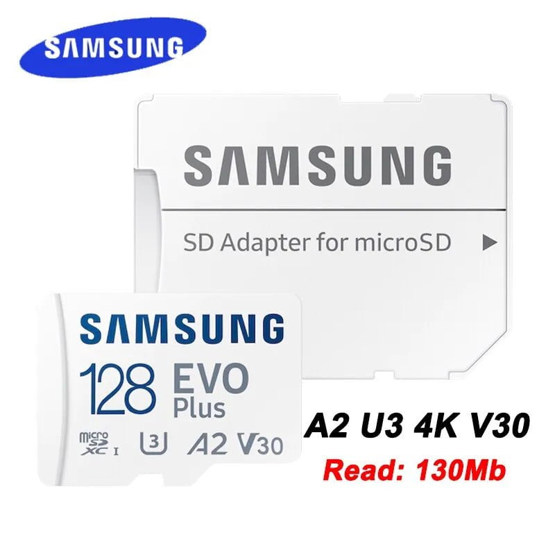 Storazone 128GB SAMSUNG EVO Plus Micro SD 64GB Memori Memory Card C10 TF MicroSD Cards SDXC 128GB 256GB 512GB U3 V30 4K For Phone Drone Camera