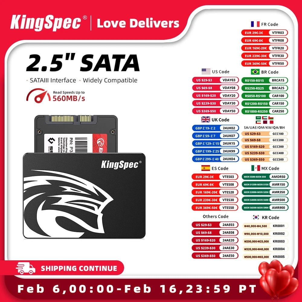 Storazone 128GB SSD Drive HDD 2.5 Hard Disk SSD 120GB 240GB 1TB 512GB 128GB 256GB HD SATA 4TB Disk Internal Hard Drive for Laptop PC KingSpec