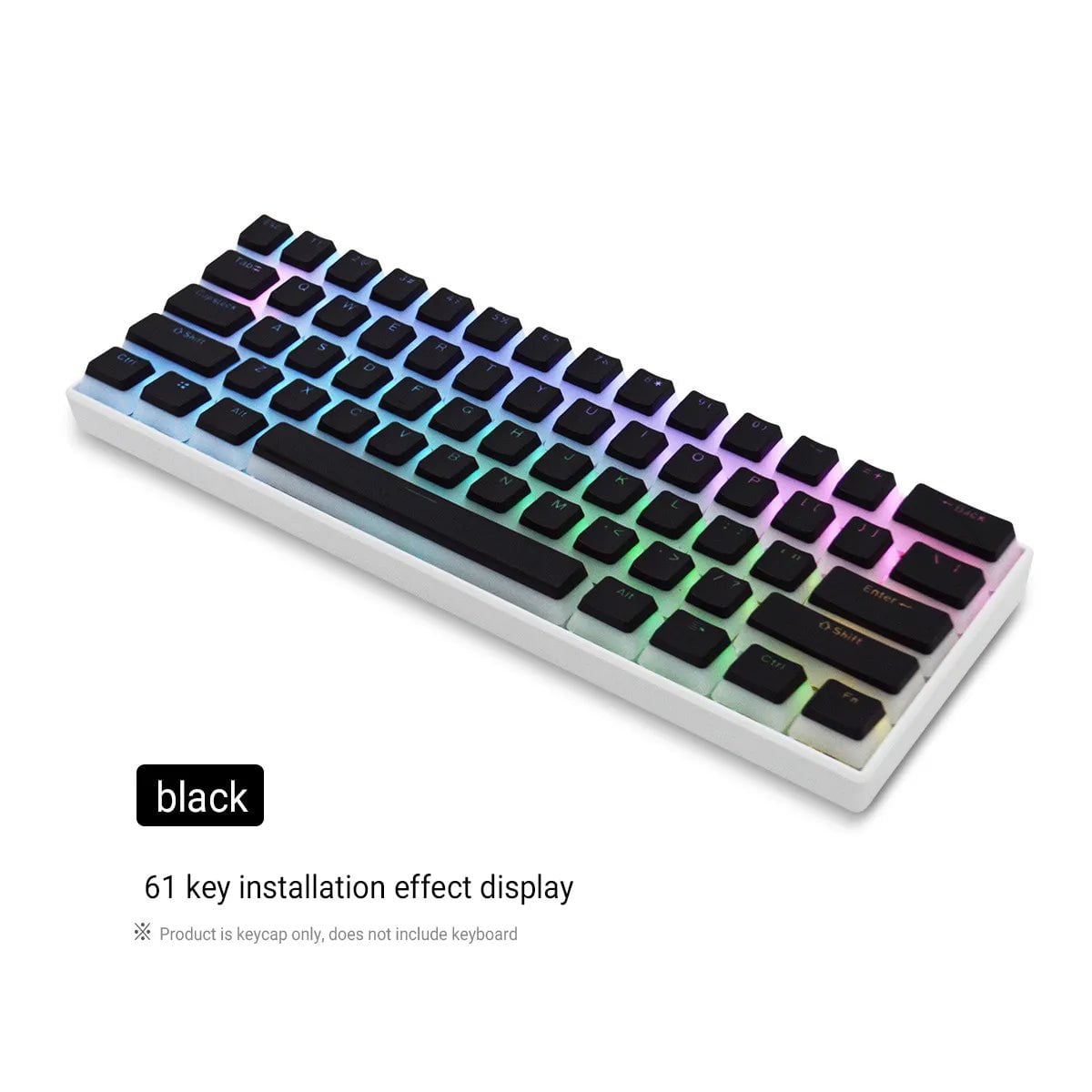 Storazone 129 Keys Pudding Keycaps OEM Profile PBT Double Shot Keycap For Mx Switch Mechanical Keyboard ISO Layout RGB backlit Key Caps