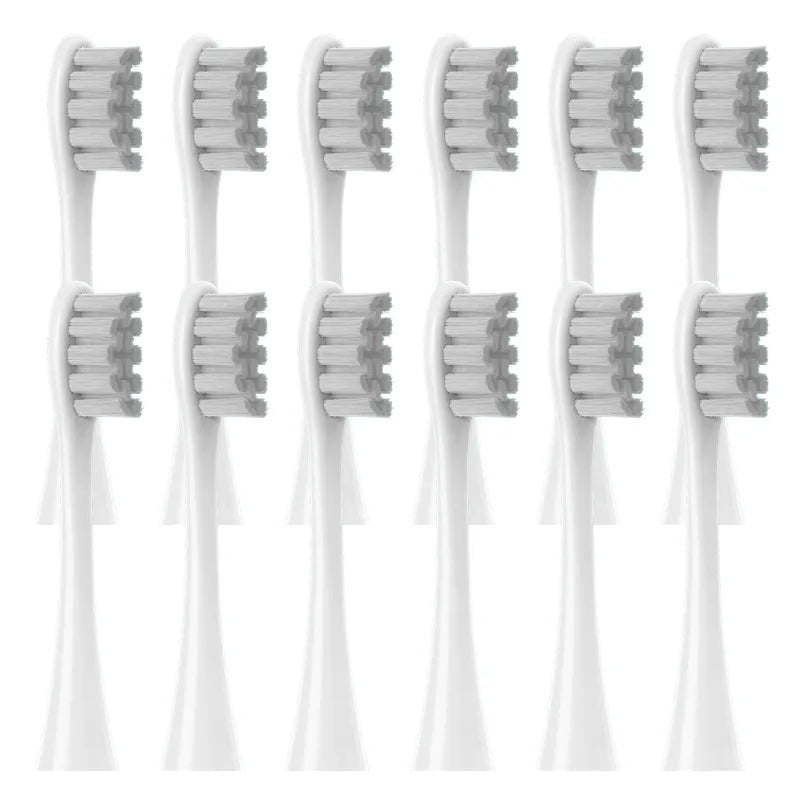 Storazone 12pcs Gray 12PCS Replacement Brush Heads for Oclean X/ X PRO/ Z1/ F1/ One/ Air 2 /SE Sonic Electric Toothbrush DuPont Soft Bristle Nozzles