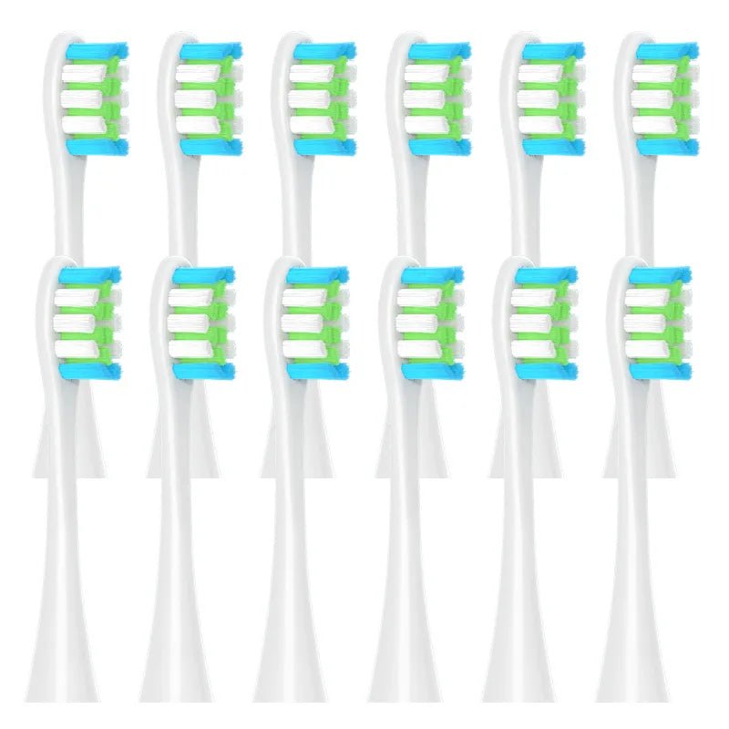 Storazone 12pcs White 12PCS Replacement Brush Heads for Oclean X/ X PRO/ Z1/ F1/ One/ Air 2 /SE Sonic Electric Toothbrush DuPont Soft Bristle Nozzles