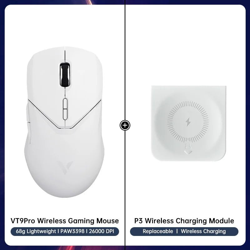 Storazone 13 Rapoo VT9PRO Wireless Gaming Mouse Esports Grade 68g Ultra-Light 26000DPI 8 Buttons Optical PAW3398 Computer Mouse For Laptop PC