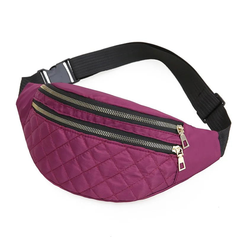 Storazone 13 Waist Bags for Women Oxford Leisure Color Waist Bag Shoulder Crossbody Chest Bags Handbags All-match Messenger Belt Bags