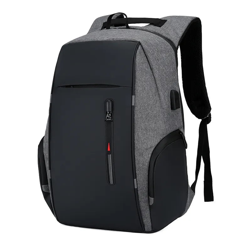 Storazone 1322 Grey CEAVNI Backpack Men USB Charging Waterproof 15.6 Inch Laptop Casual Oxford Male Business Bag Mochila Computer Notebook Backpacks