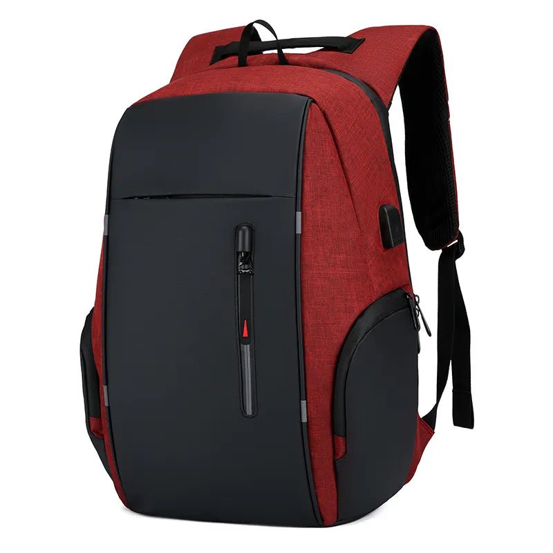 Storazone 1322 Red CEAVNI Backpack Men USB Charging Waterproof 15.6 Inch Laptop Casual Oxford Male Business Bag Mochila Computer Notebook Backpacks