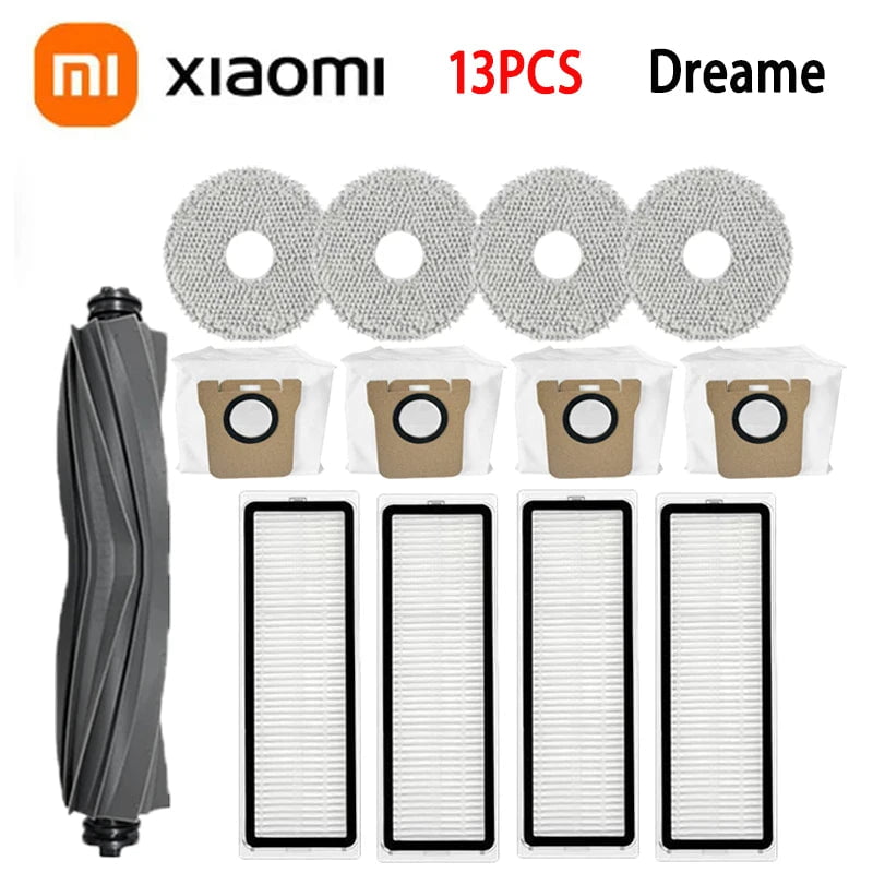 Storazone 13PCS For Dreame L10s Ultra / L10S Pro Accessories XIAOMI Mijia Omni 1S B101CN Robot X10+ Vacuum Main Side Brush Filter Mop parts