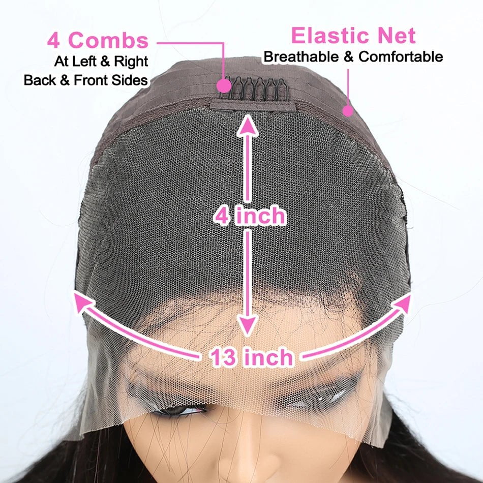 Storazone 13X4 Lace Front Wig / 8inches / Bob Wig | 180% Lolita Bob Wig Lace Front Human Hair Wigs Brazilian Short Bob Wig PrePlucked Natural Color Best Human Hair T Part Lace Wigs 180%