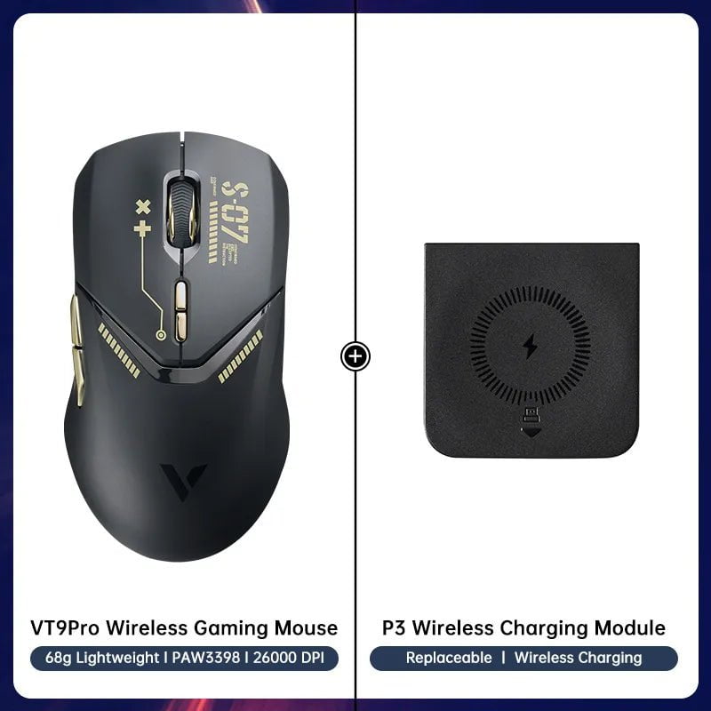 Storazone 14 Rapoo VT9PRO Wireless Gaming Mouse Esports Grade 68g Ultra-Light 26000DPI 8 Buttons Optical PAW3398 Computer Mouse For Laptop PC