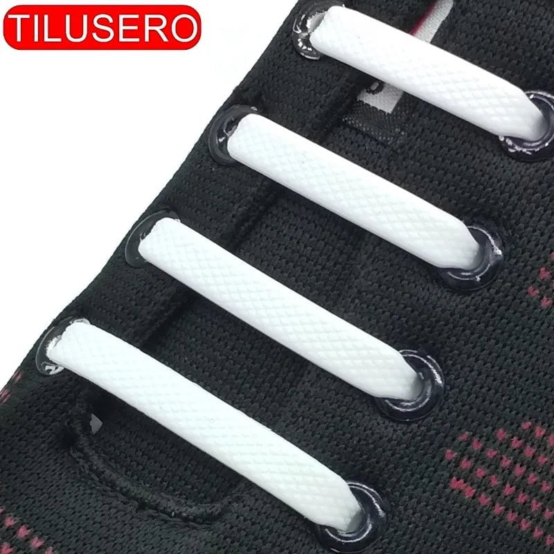 Storazone 14pcs/Lot Shoes Accessories Elastic Silicone Shoelaces Elastic Shoelace Creative Lazy Silicone Laces No Tie Rubber Lace