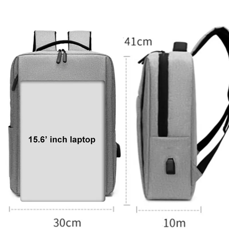 Storazone 15.6 Inch Laptop Men Backpack Nylon Travel Male Laptop Backpack Usb Charging Computer School Backpacks Waterproof Bag for Men