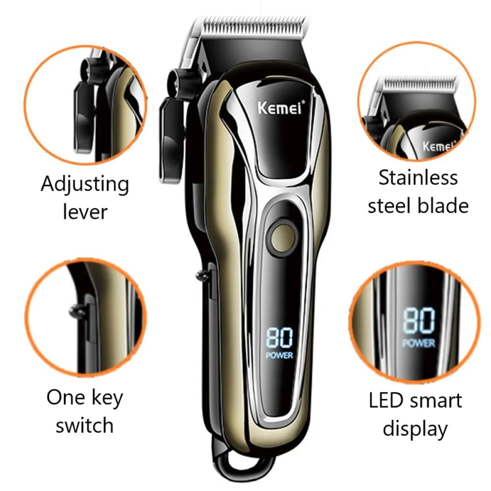 Storazone 1990PGSet 03 Clipper Electric Hair Trimmer for men Electric shaver professional Men's Hair cutting machine Wireless barber trimmer