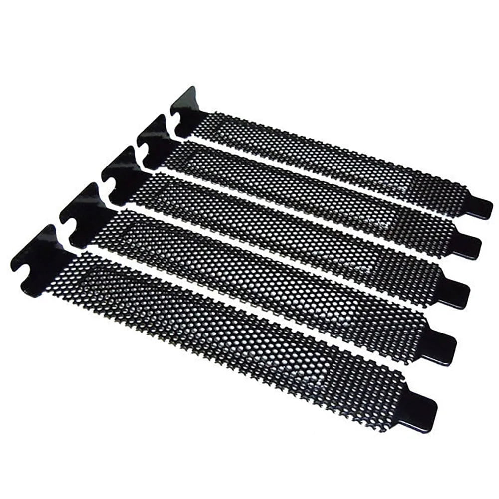 Storazone 1or5pcs PCI Slot Cover/PCI Slot Cover Dust Filter Blanking Board Cooling Fan Dust Filter Ventilation PC Computer Case
