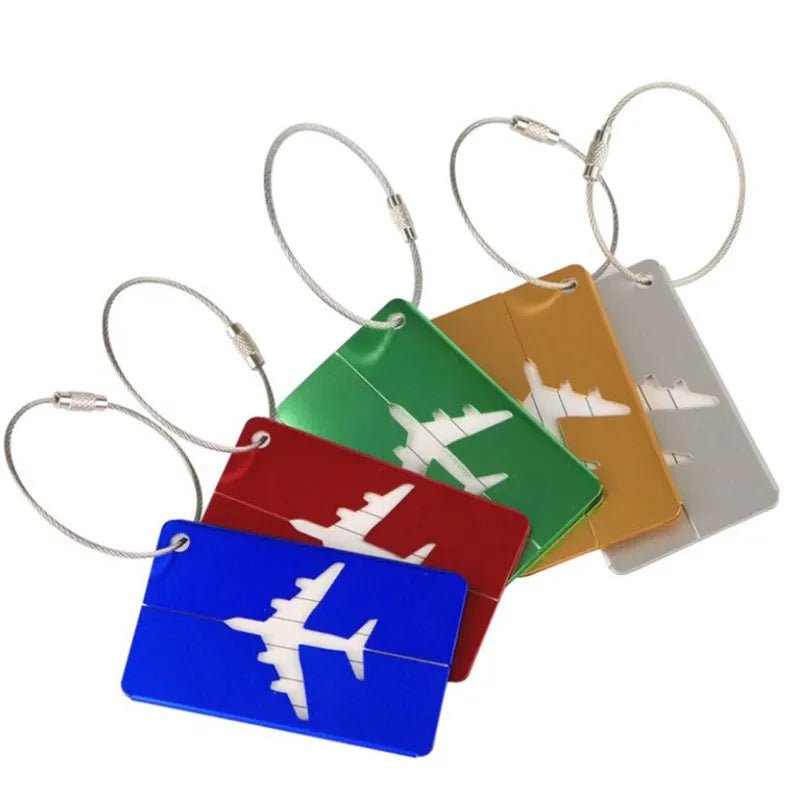 Storazone 1pc Luggage Travel Accessories Fashion Cute Novelty Rubber Funky Aluminium Label Straps Suitcase Luggage Tag Drop Shipping