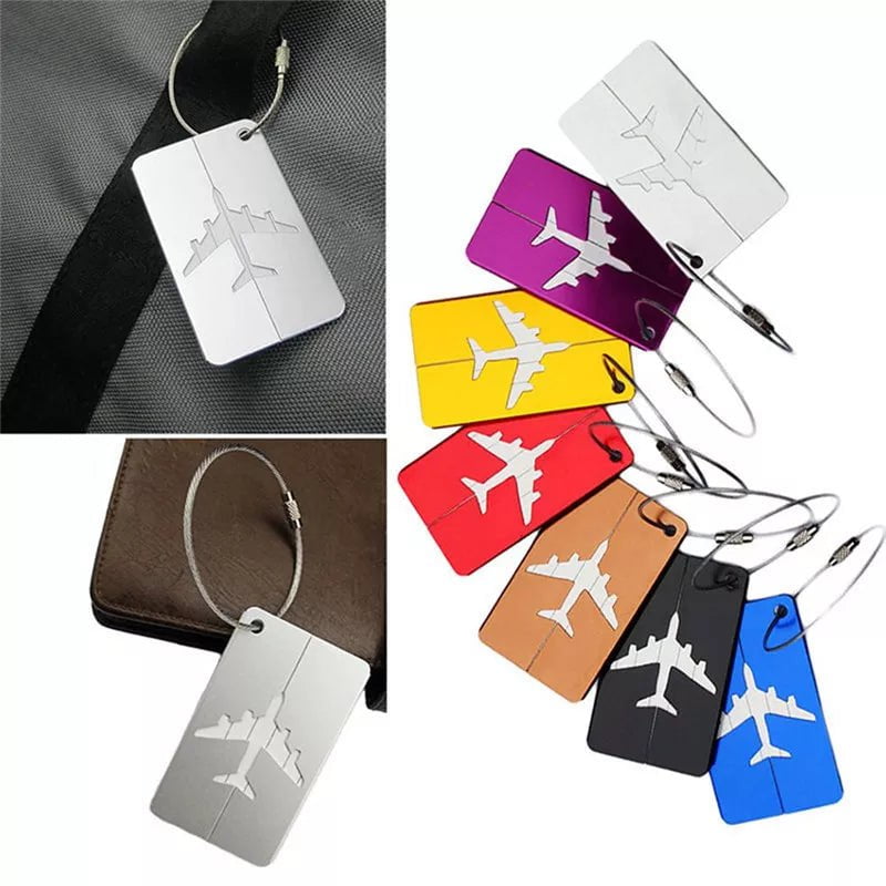 Storazone 1pc Luggage Travel Accessories Fashion Cute Novelty Rubber Funky Aluminium Label Straps Suitcase Luggage Tag Drop Shipping