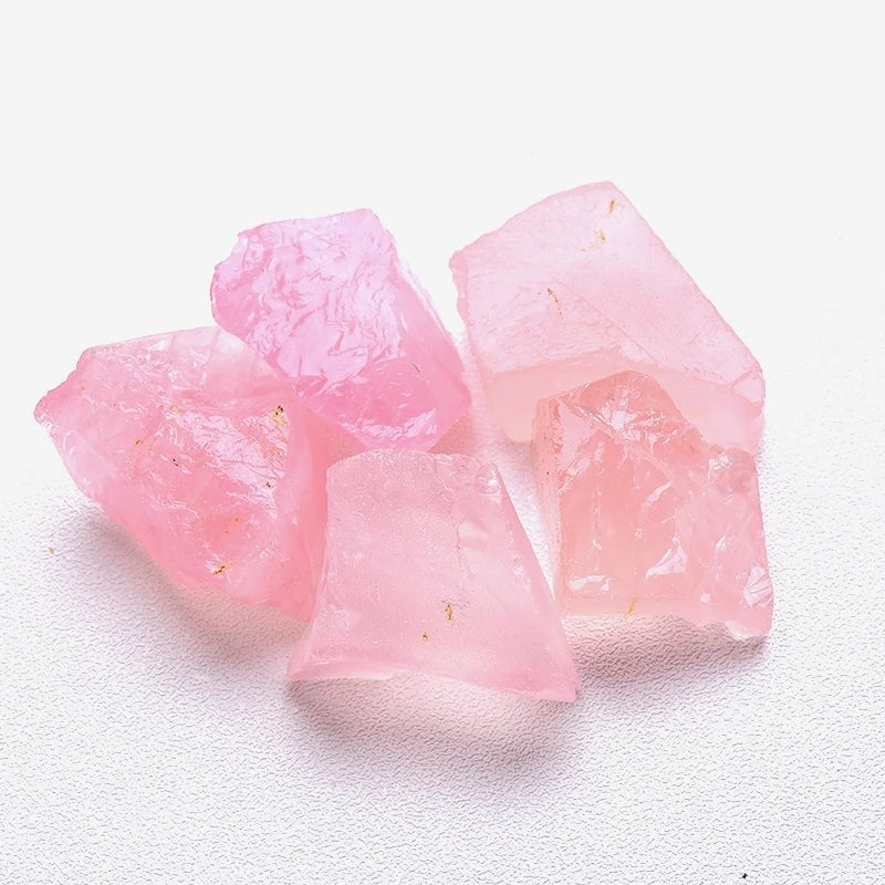 Storazone 1PC Natural Crystal Quartz Minerals Specimen Amethyst Rose quartz Irregular Shape Rough Rock Stone Reiki Healing Home Decoration