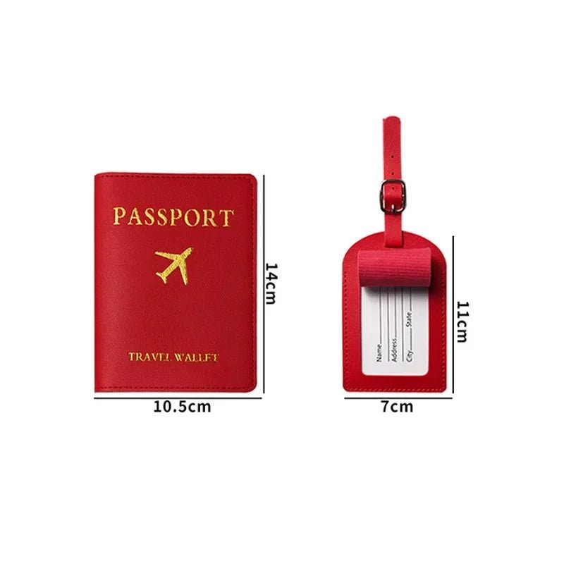 Storazone 1PC Women Men PU Leather Luggage Tag Suitcase Identifier Label Baggage Boarding Bag Tag Name ID Address Holder Travel Accessorie