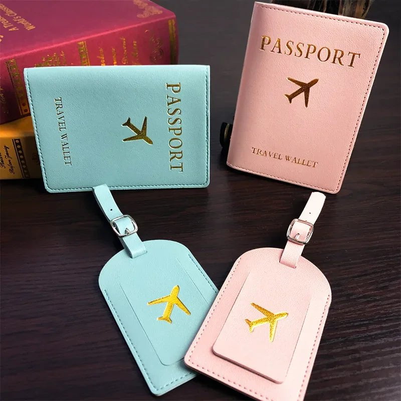Storazone 1PC Women Men PU Leather Luggage Tag Suitcase Identifier Label Baggage Boarding Bag Tag Name ID Address Holder Travel Accessorie