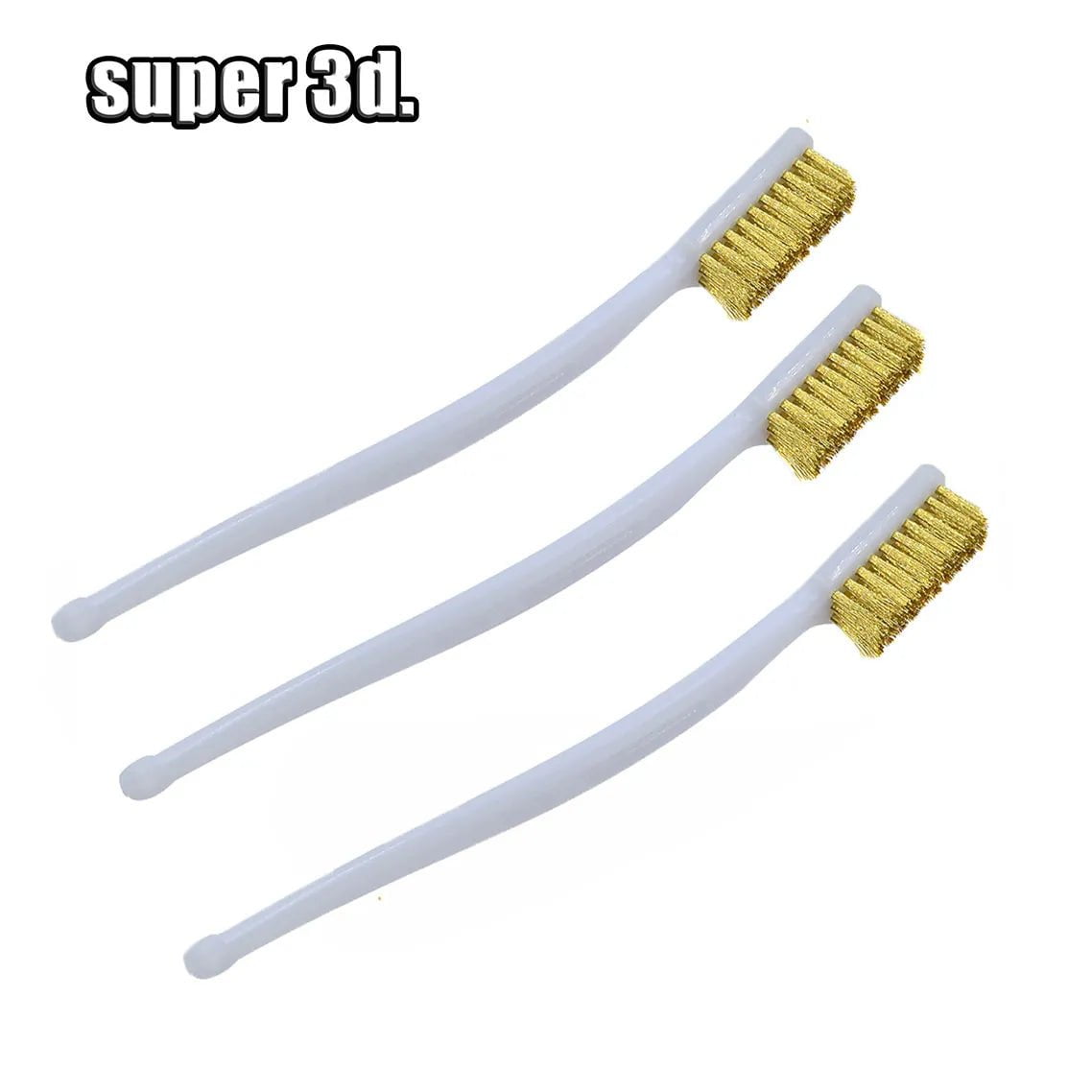 Storazone 1Pcs 3D Printer Tool Copper Wire Toothbrush Nozzle Brush For Cleaning Nozzle Heating Block Hotend Hot Bed Cleaner Derusting